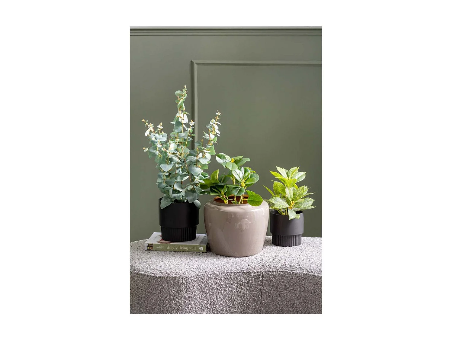 Vase en métal Plant 20 x 25 cm Noir