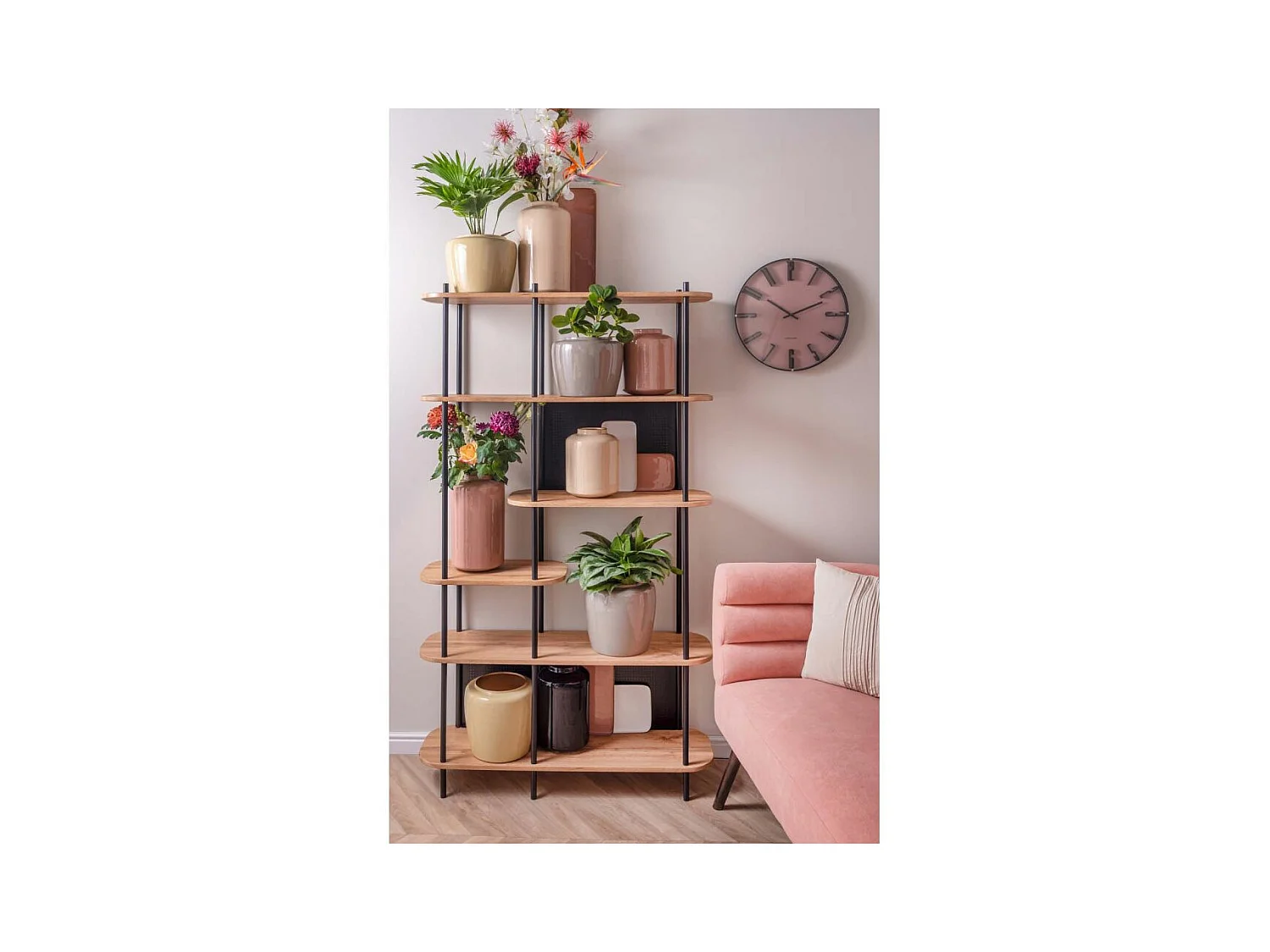 Vase en métal Plant 20 x 25 cm Noir