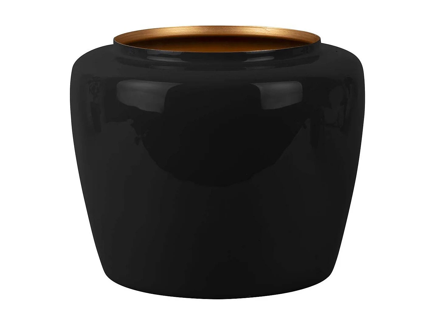 Vase en métal Plant 20 x 25 cm Noir