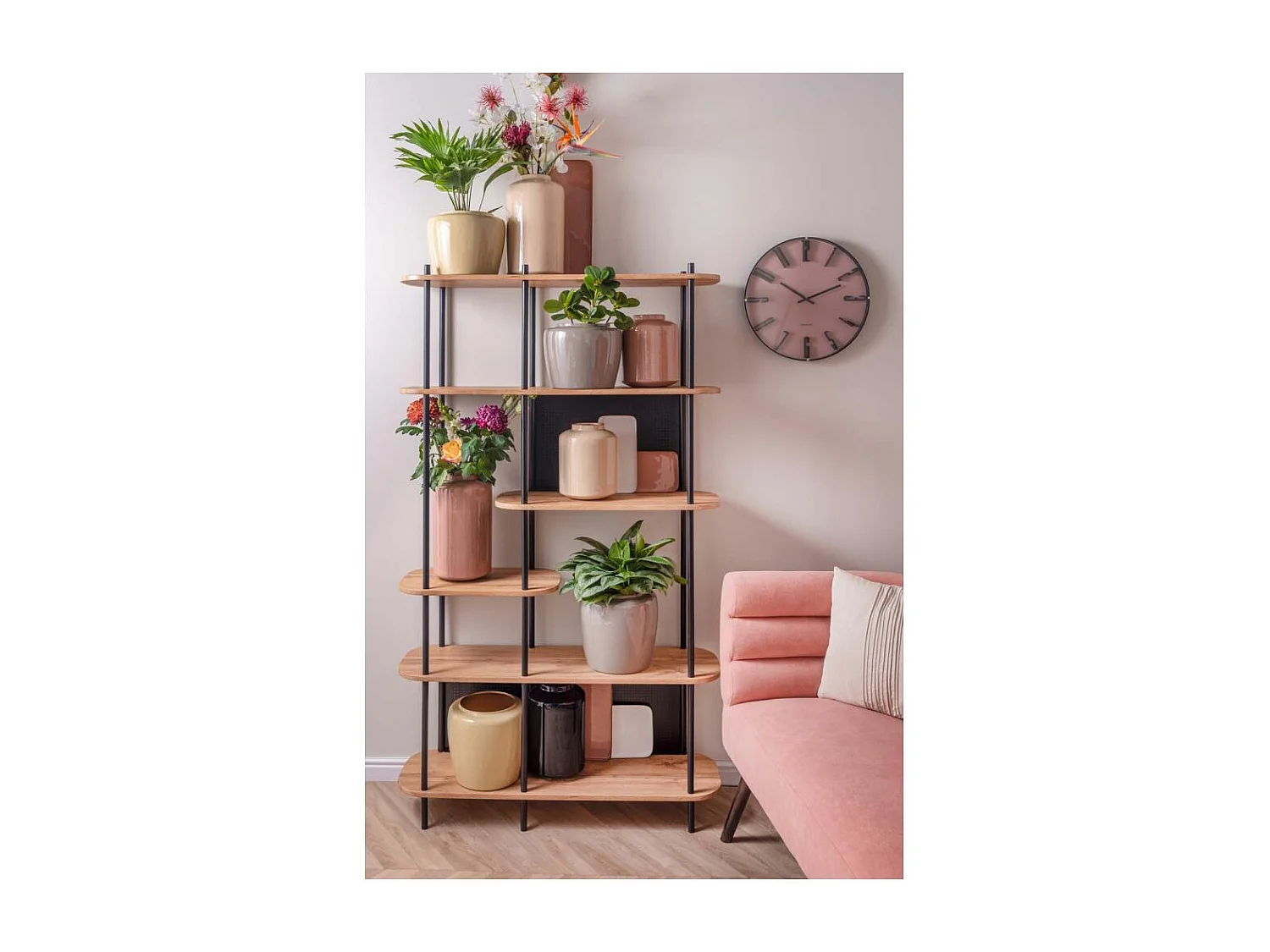 Vase en métal Plant 20 x 25 cm Noir