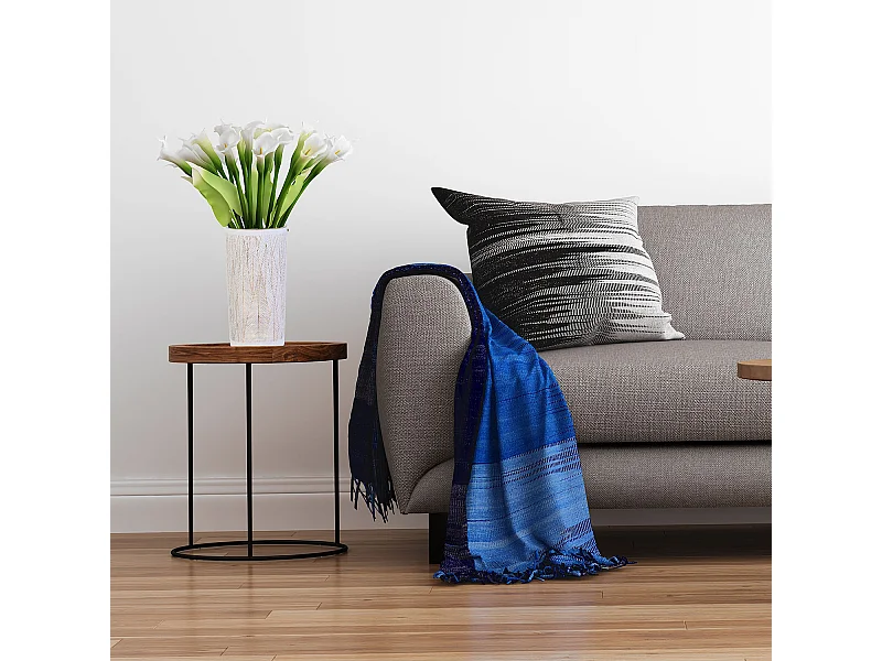 Vase Tauri 20cm Blanc, Or