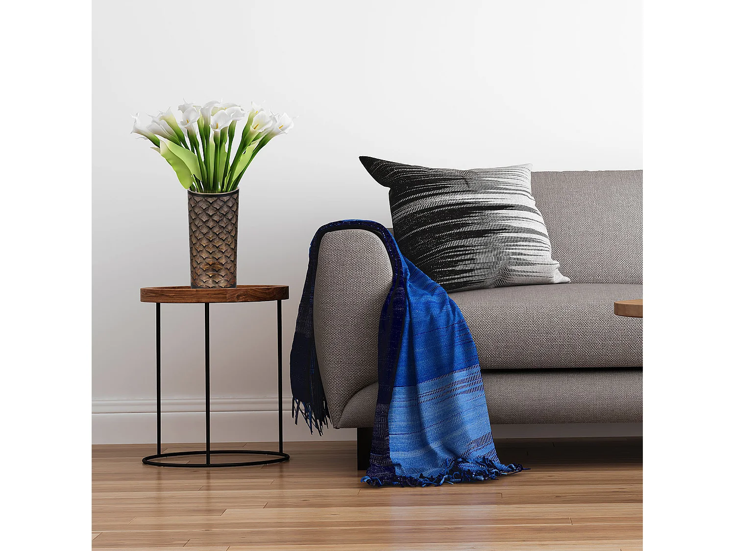 Vase Aster 20cm Noir, Cuivre