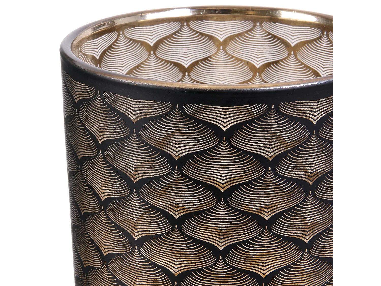 Vase Aster 20cm Noir, Cuivre