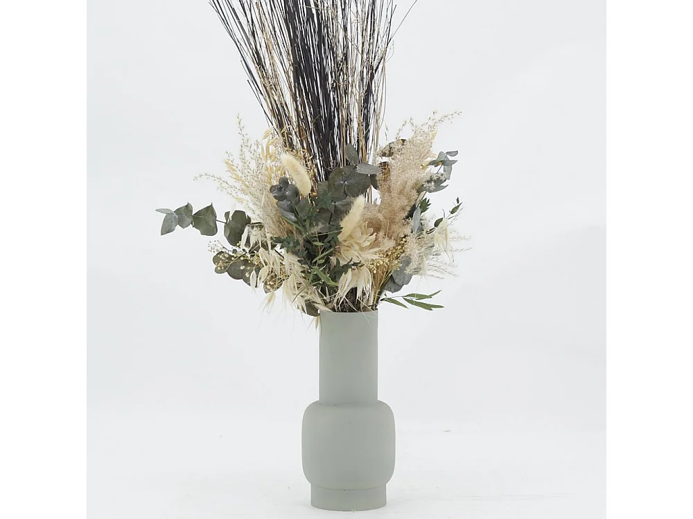 Vase en métal  Sauge