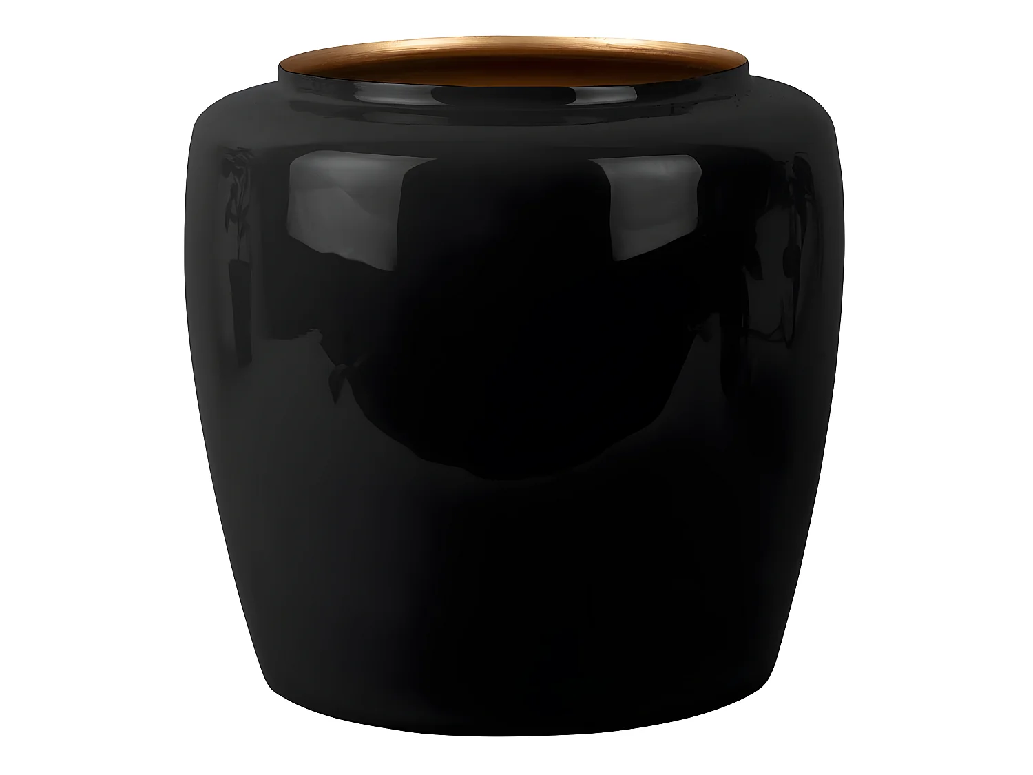 Vase en métal Plant 25 x 23.5 cm Noir