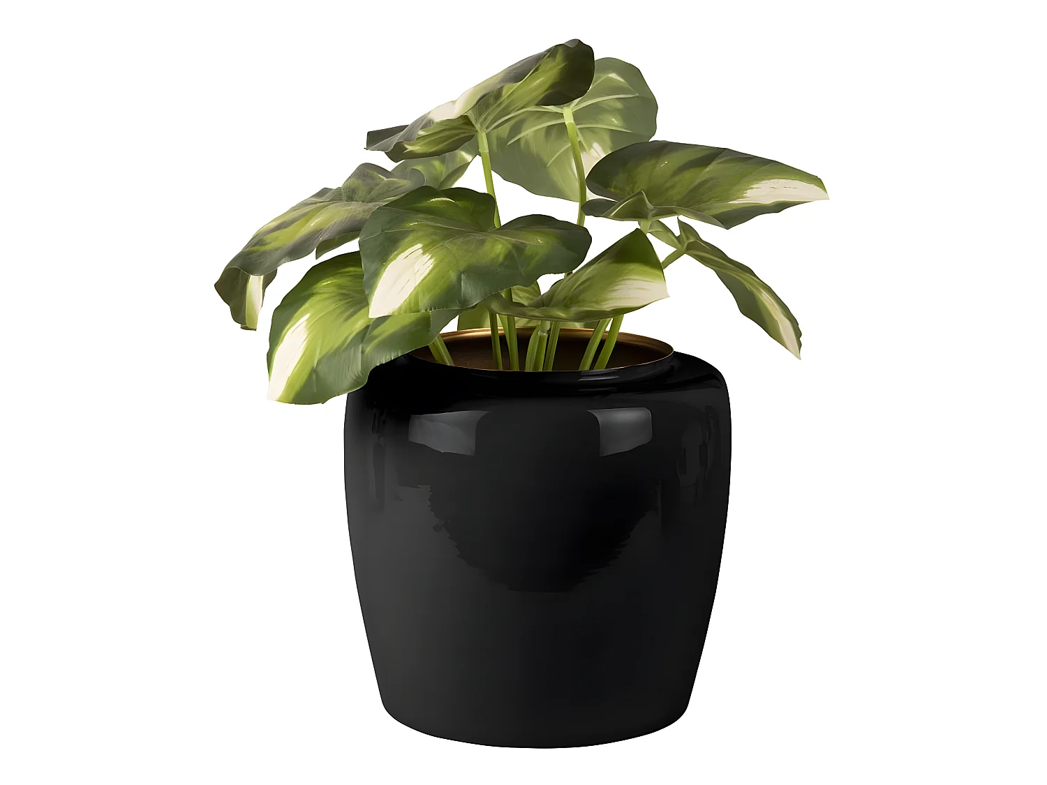 Vase en métal Plant 25 x 23.5 cm Noir