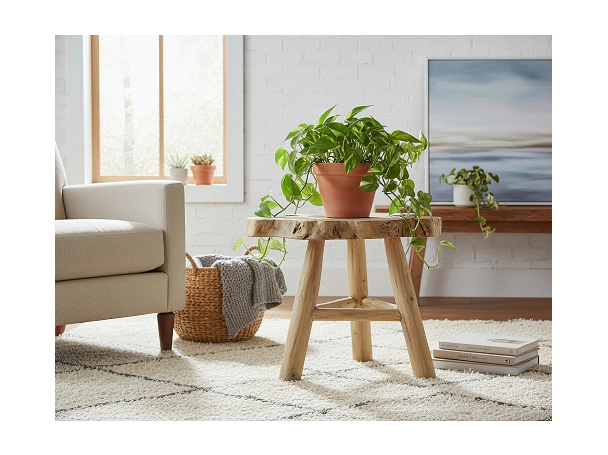 Tavolino Arthur in teak recuperato