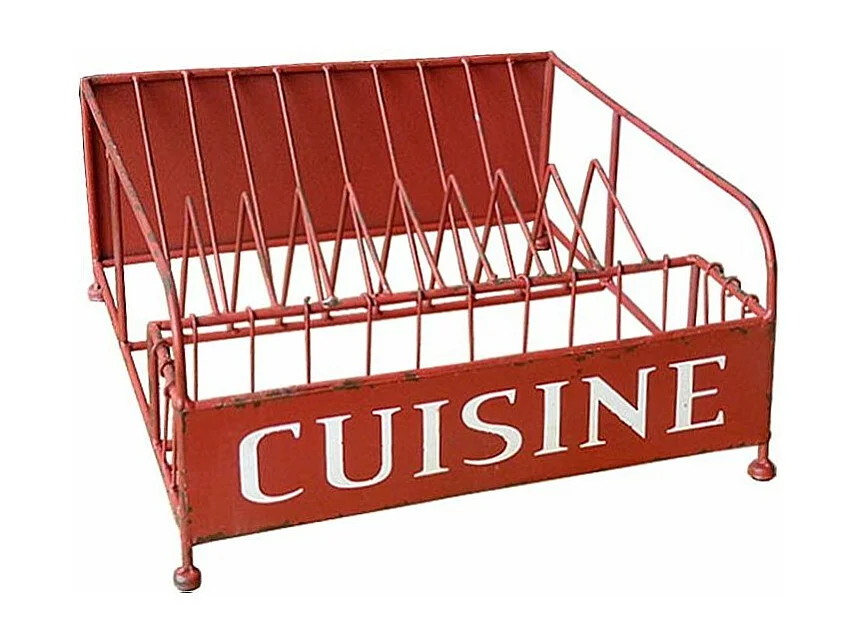 Scolapiatti rosso vintage