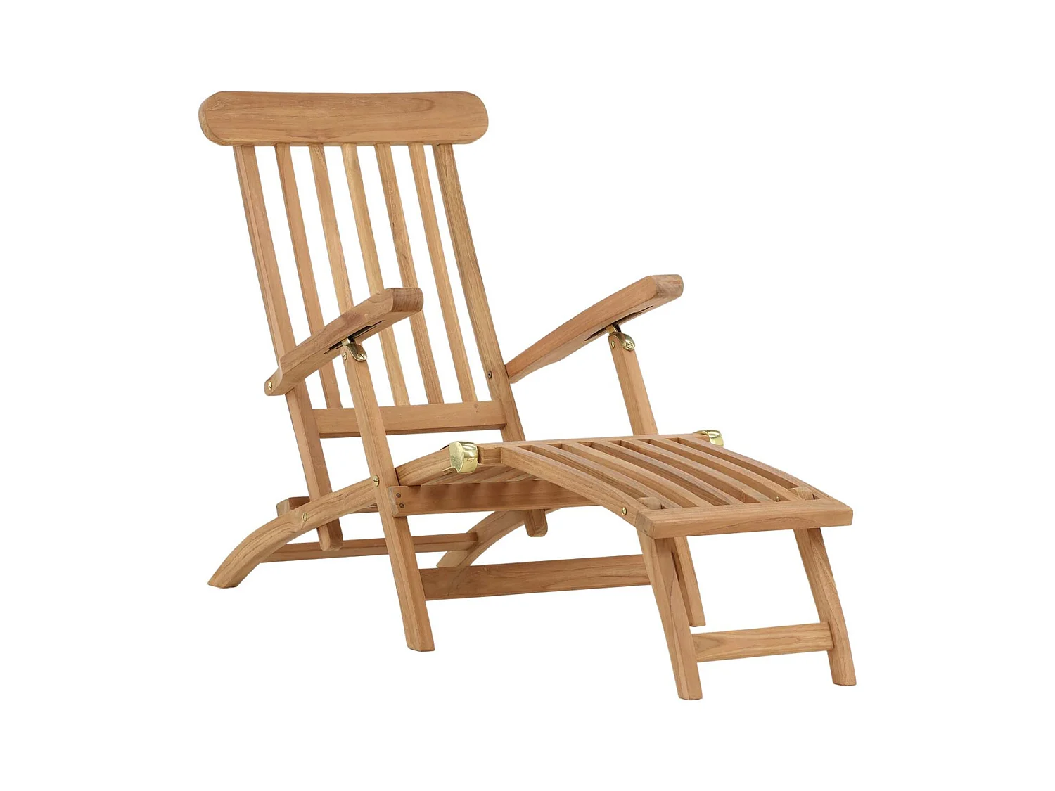 Chaise Longue en Teck "Kenya" 150cm Naturel