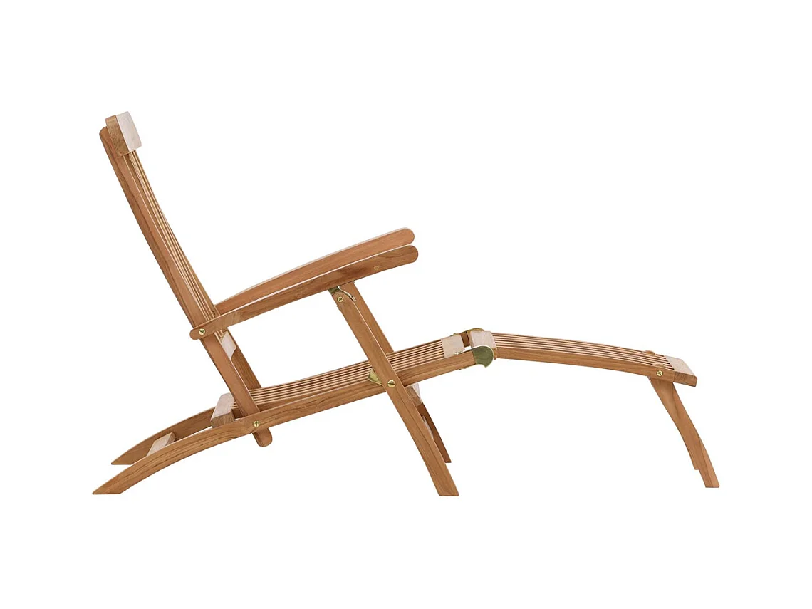 Chaise Longue en Teck "Kenya" 150cm Naturel