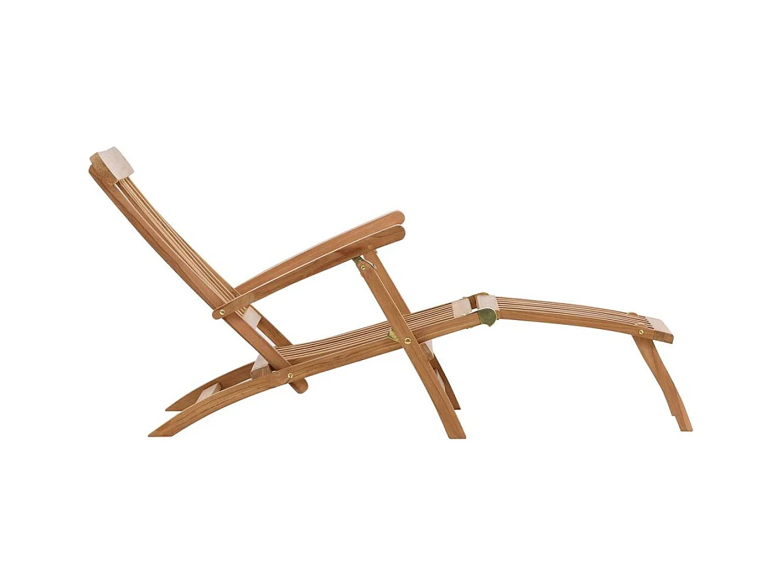 Chaise Longue en Teck "Kenya" 150cm Naturel