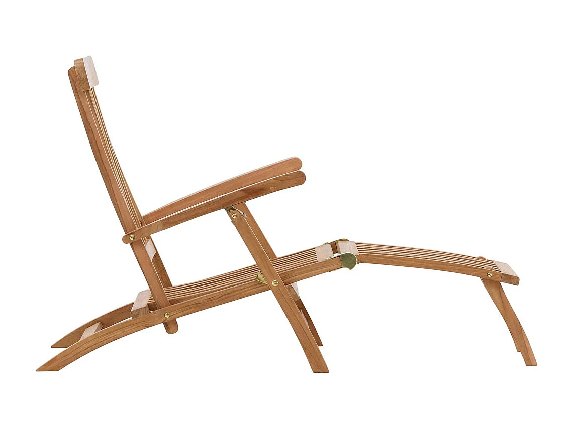 Chaise Longue en Teck "Kenya" 150cm Naturel