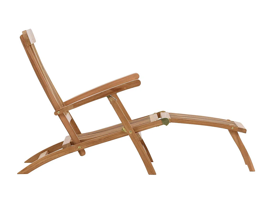 Chaise Longue en Teck "Kenya" 150cm Naturel