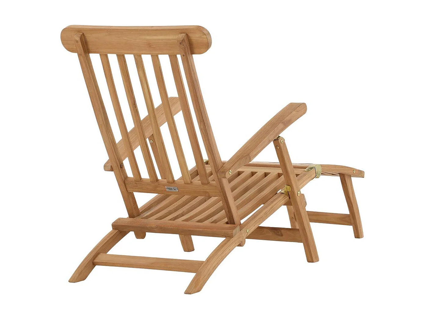 Chaise Longue en Teck "Kenya" 150cm Naturel