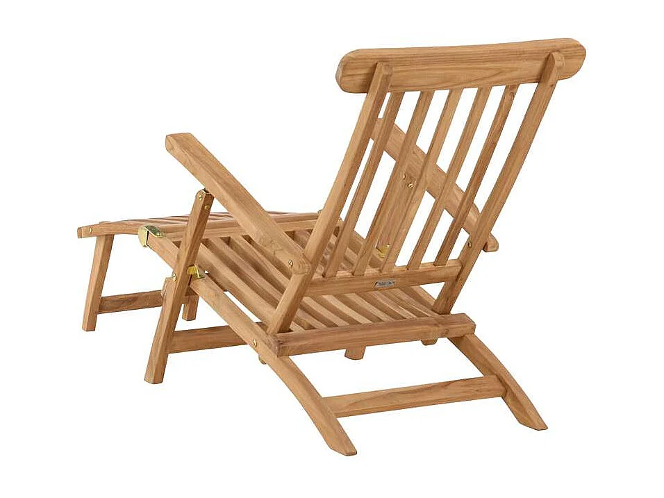 Chaise Longue en Teck "Kenya" 150cm Naturel