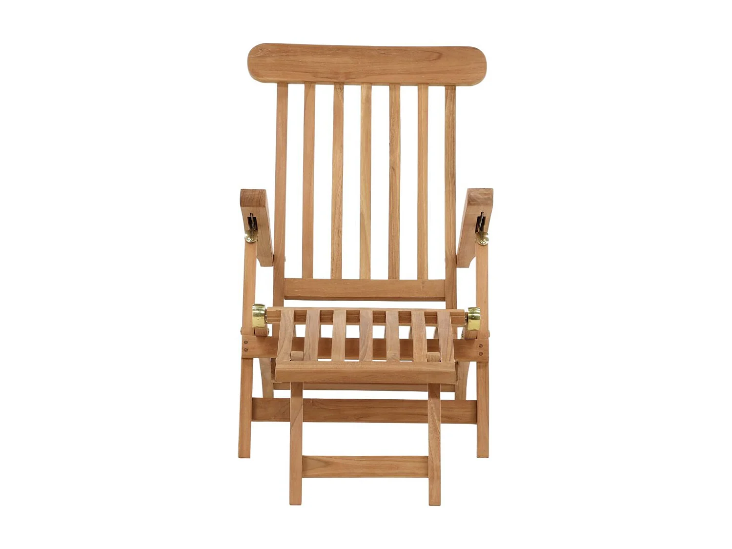 Chaise Longue en Teck "Kenya" 150cm Naturel