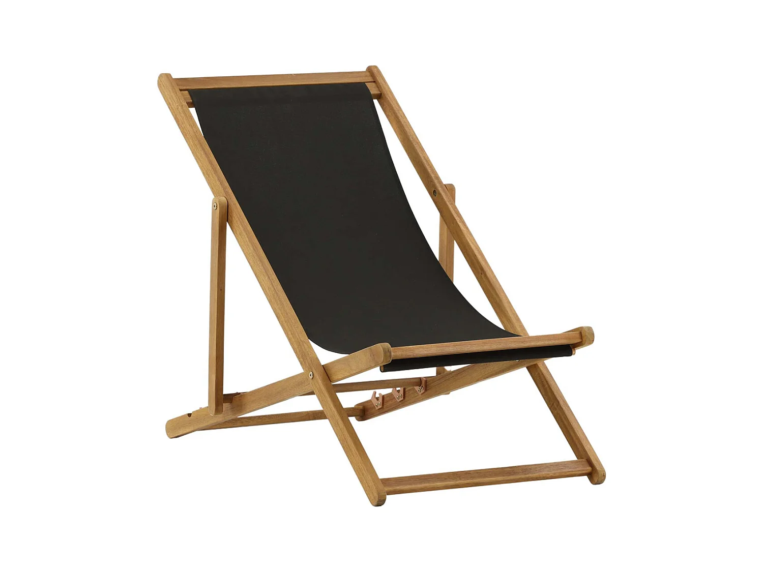 Chilienne en Bois "Peachy" 105cm Naturel & Noir