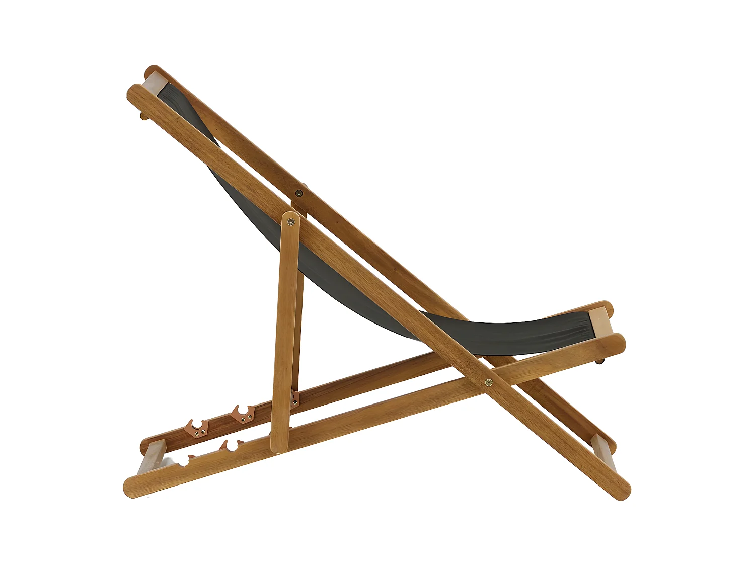 Chilienne en Bois "Peachy" 105cm Naturel & Noir