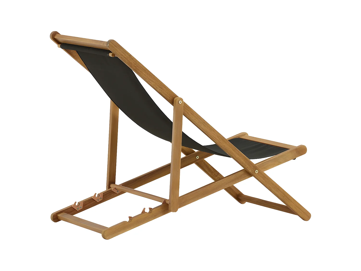 Chilienne en Bois "Peachy" 105cm Naturel & Noir