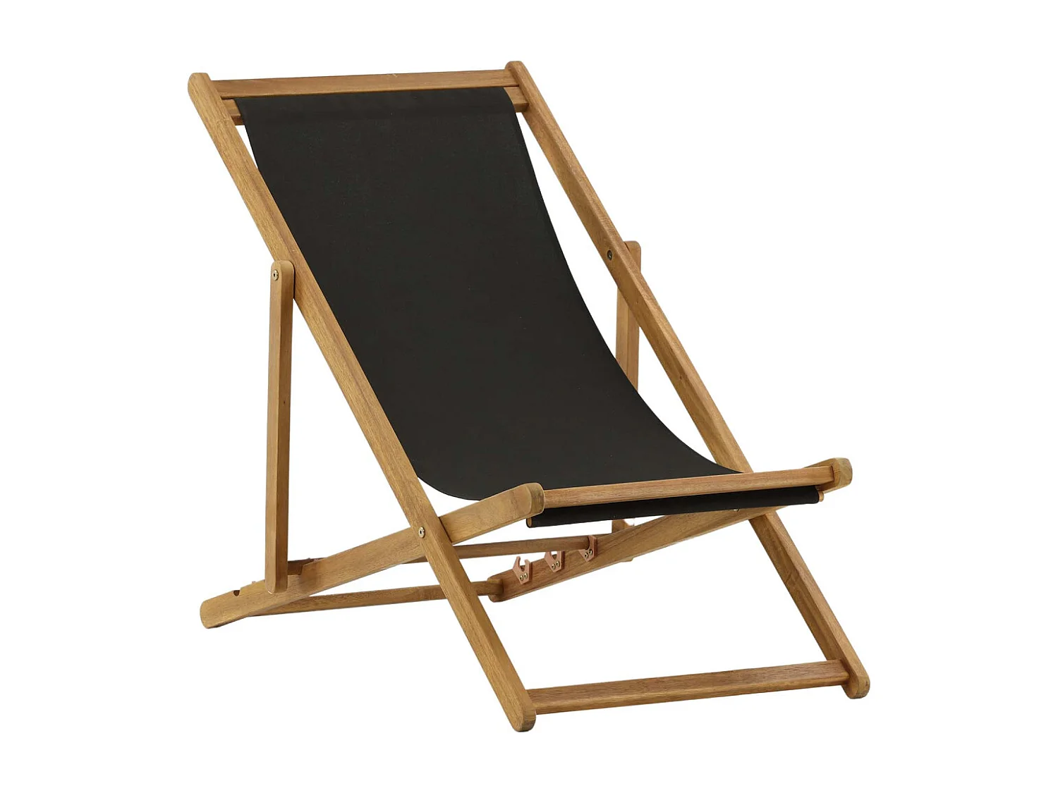 Chilienne en Bois "Peachy" 105cm Naturel & Noir