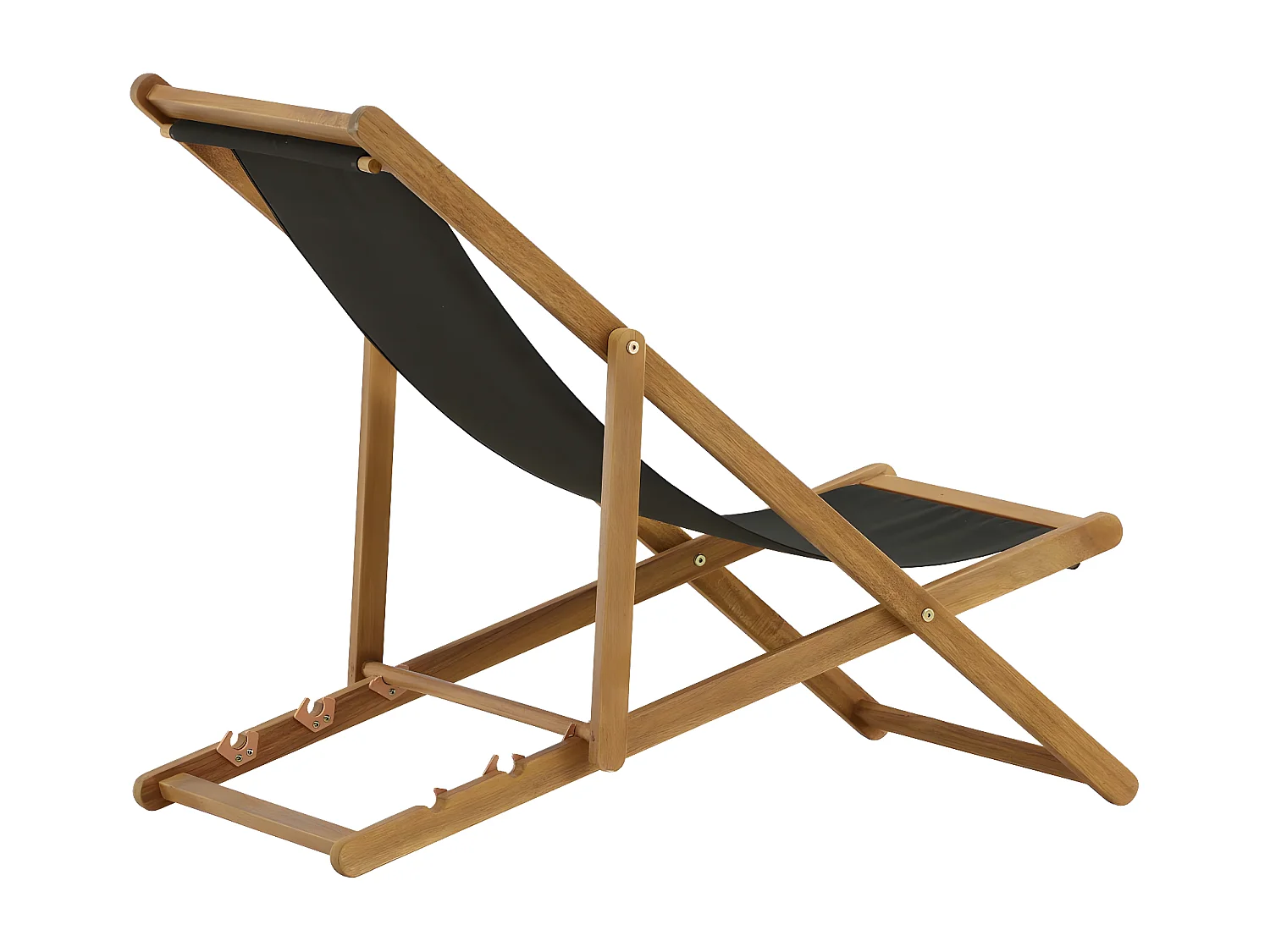 Chilienne en Bois "Peachy" 105cm Naturel & Noir