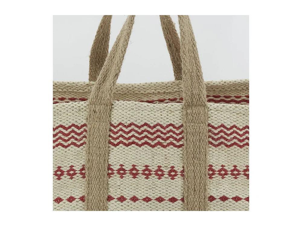 Sac à bûches en jute naturel et teinté