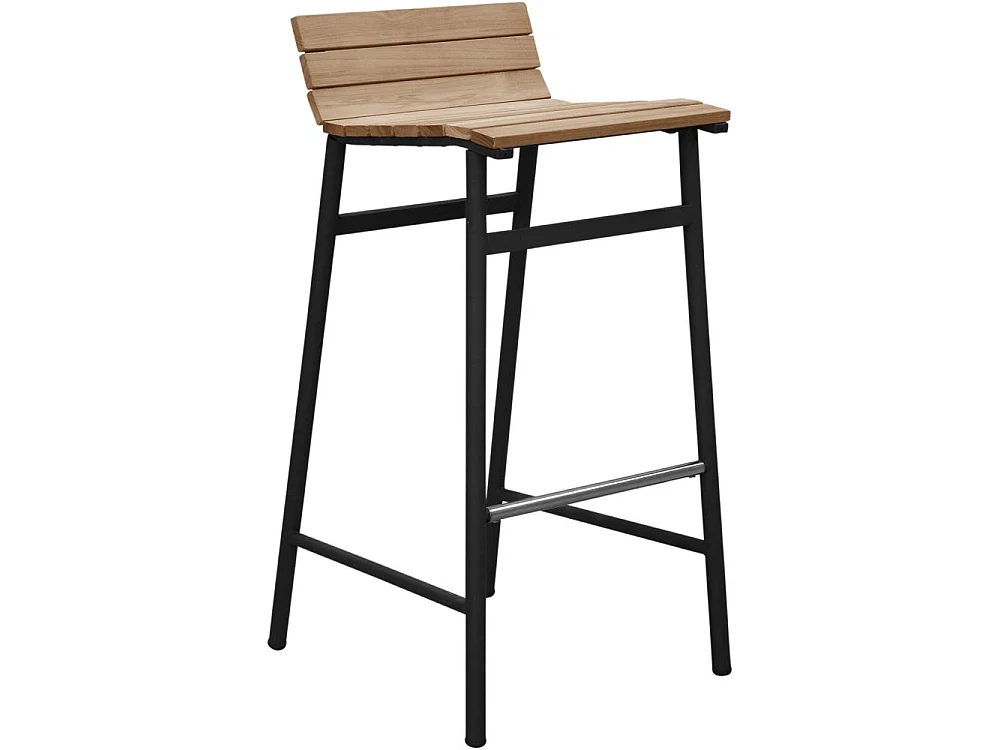 Ensemble Table de Bar de Jardin & 4 Tabourets "Mexico" 95cm Naturel
