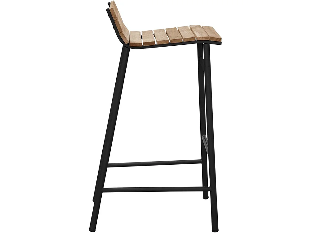 Ensemble Table de Bar de Jardin & 4 Tabourets "Mexico" 95cm Naturel