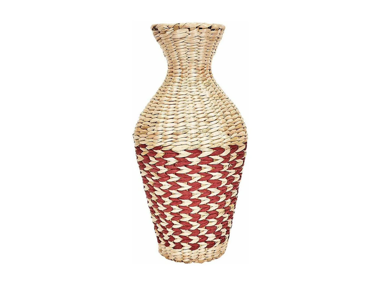 Jarre en jonc tressé 42 cm