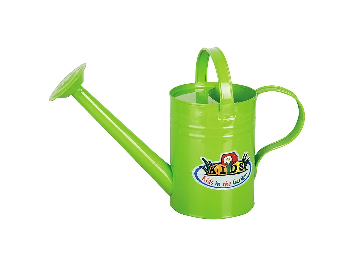 Annaffiatoio in zinco verde per bambini 36x12,5x32,5cm