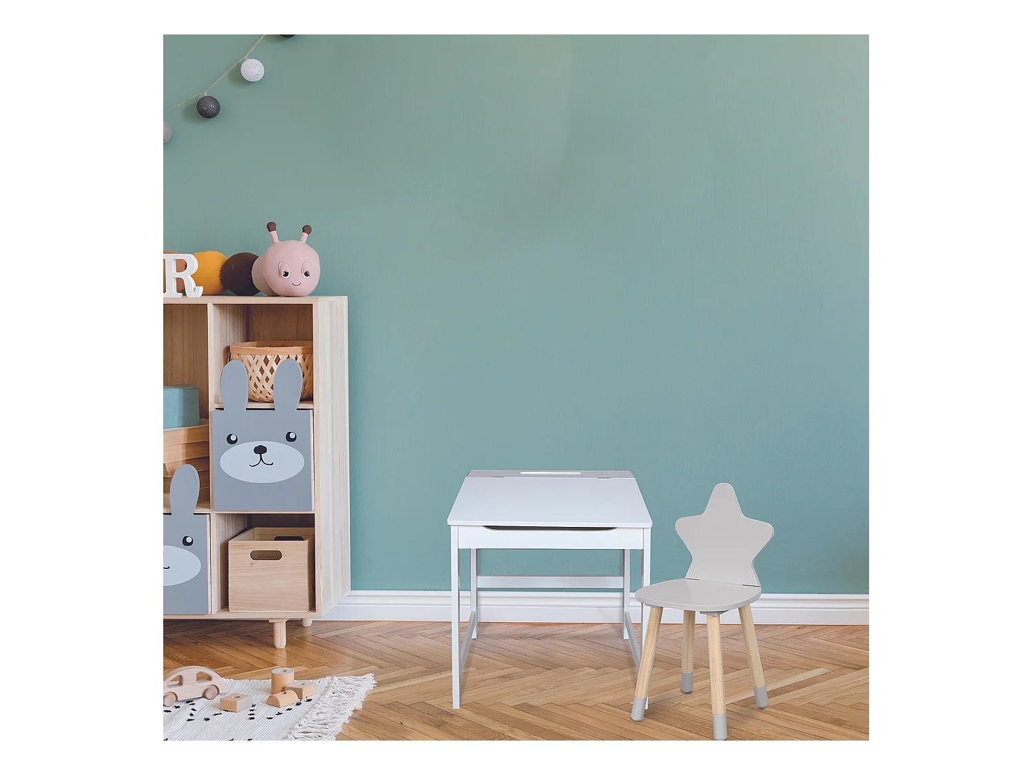 Bureau Pupitre Charlie Blanc