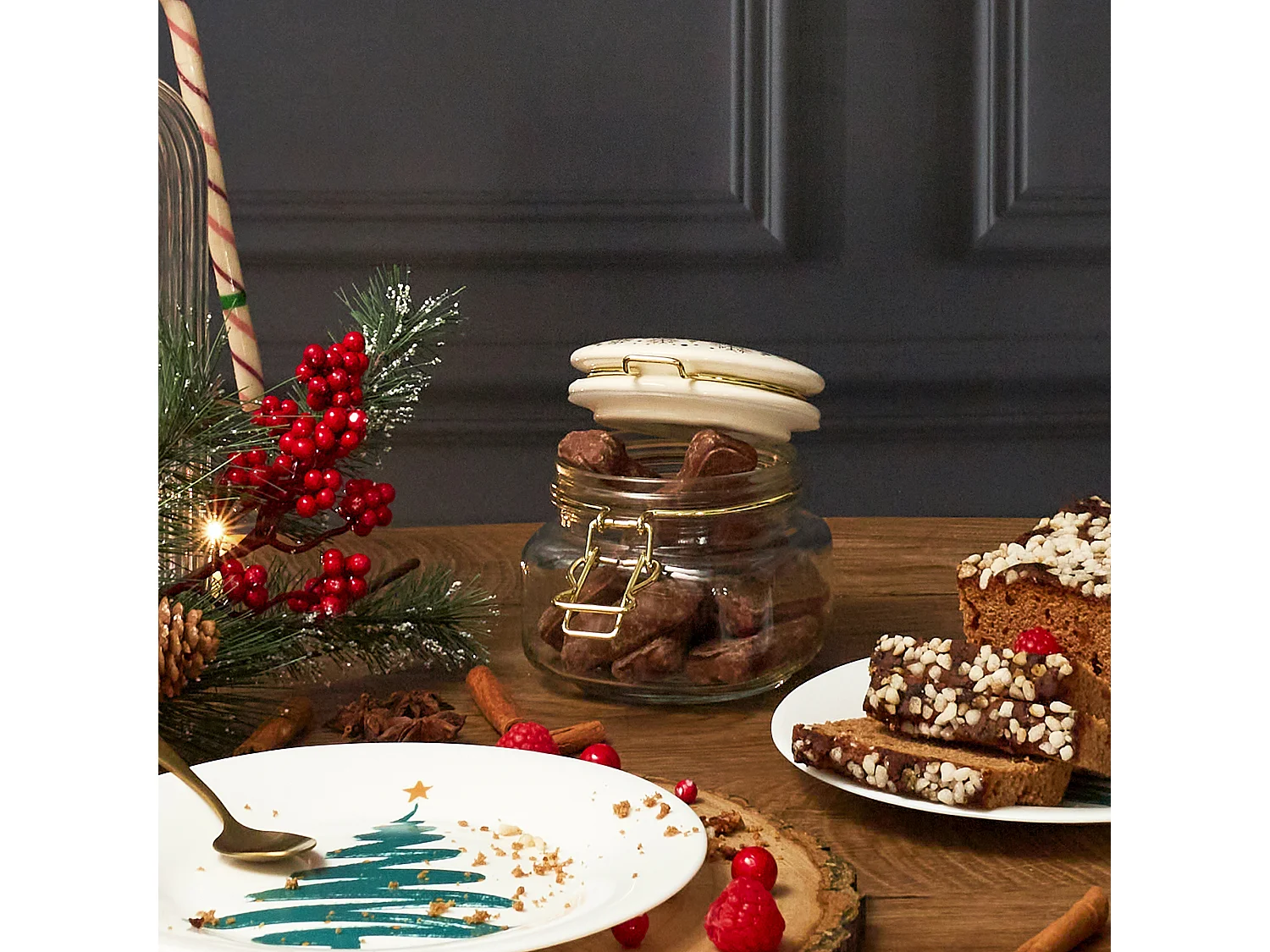 Lot De 2 Bocaux En Verre Couvercle Ceramique2