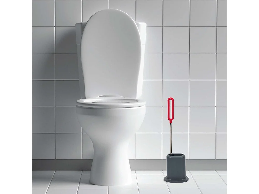 WC-Bürste mit Halter aus Silikon "Buzz"