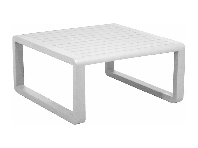 Table basse de jardin en aluminium 80x80 cm Tonio