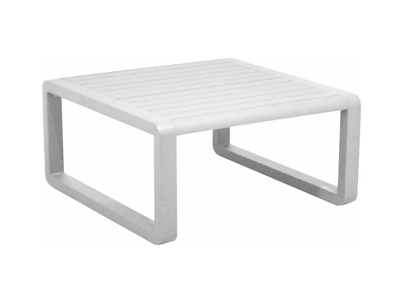 Table basse de jardin en aluminium 80x80 cm Tonio