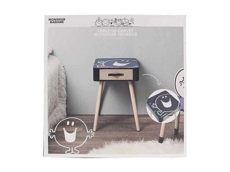 Table De Chevet Monsieur Heureux