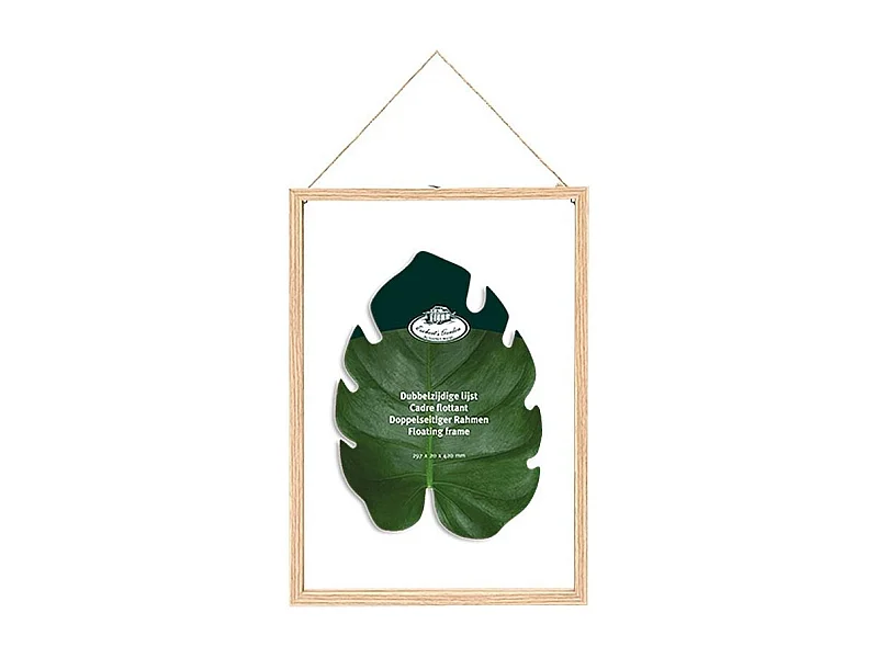 Cadre bois et verre pour feuille XL