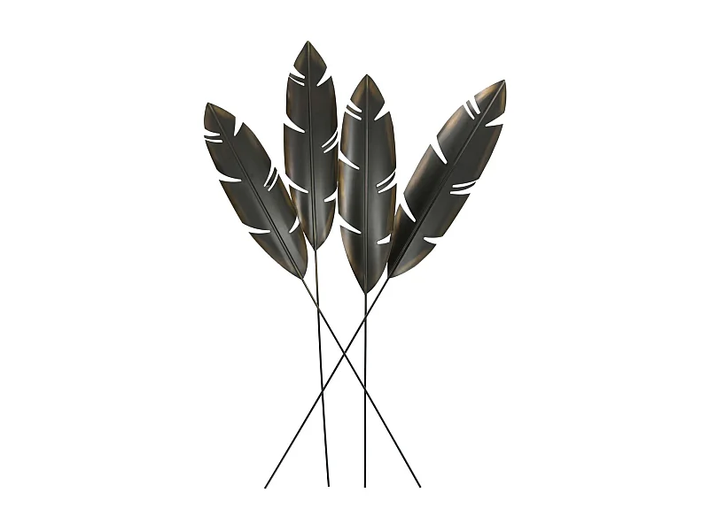 Décoration murale en métal Plume