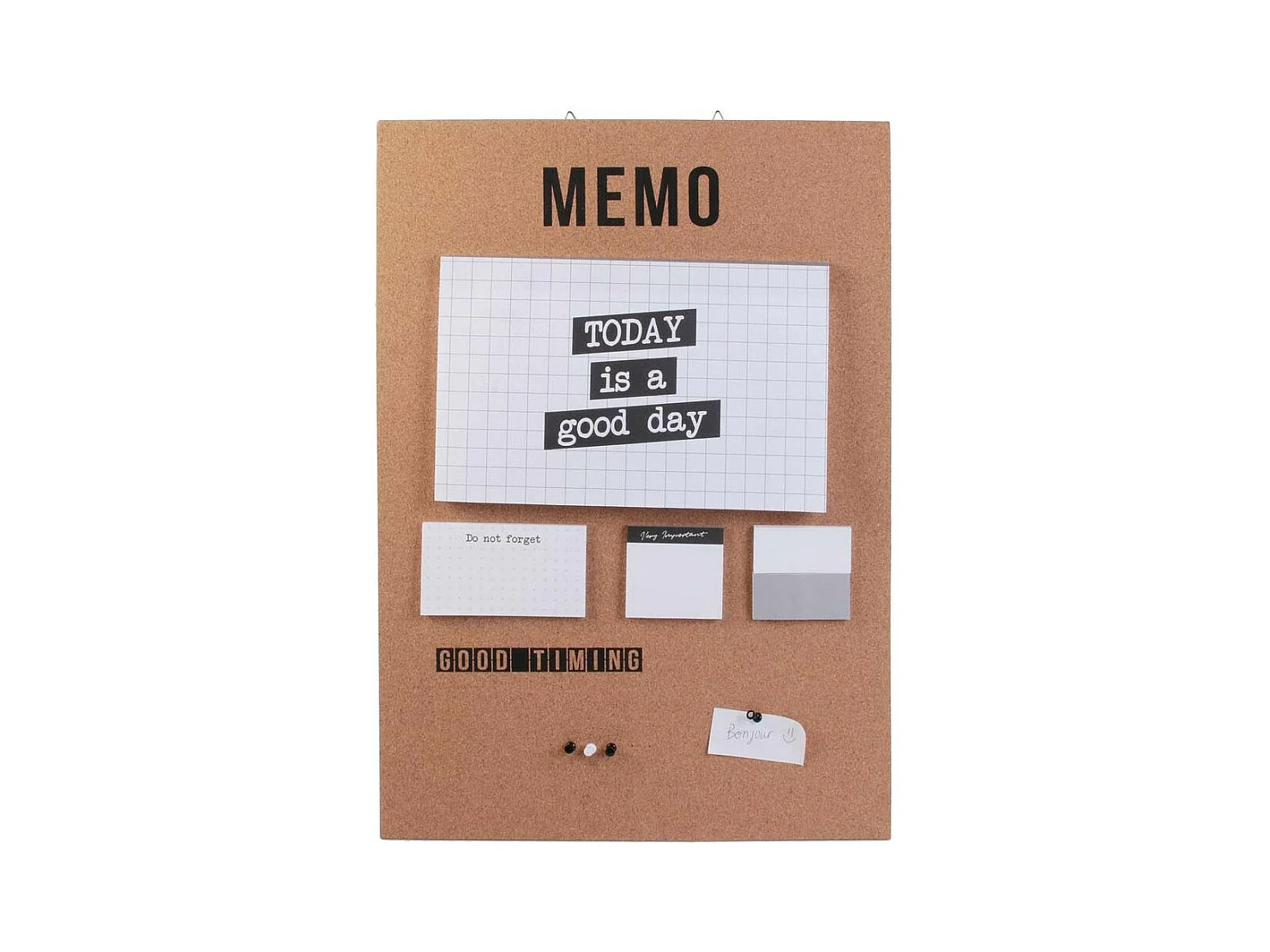 Mémo Calendrier Perpétuel "Working" 60cm Naturel