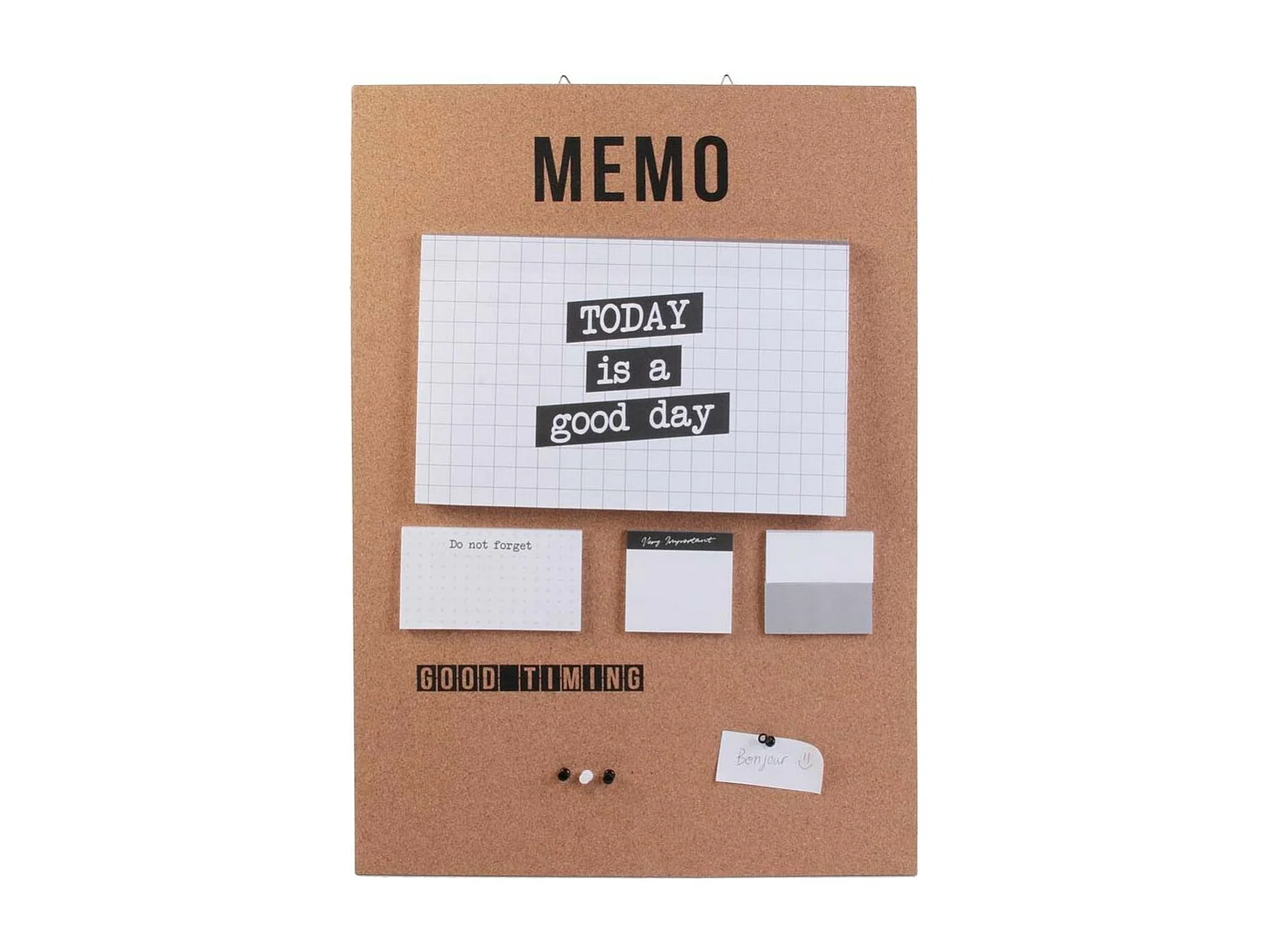 Mémo Calendrier Perpétuel "Working" 60cm Naturel