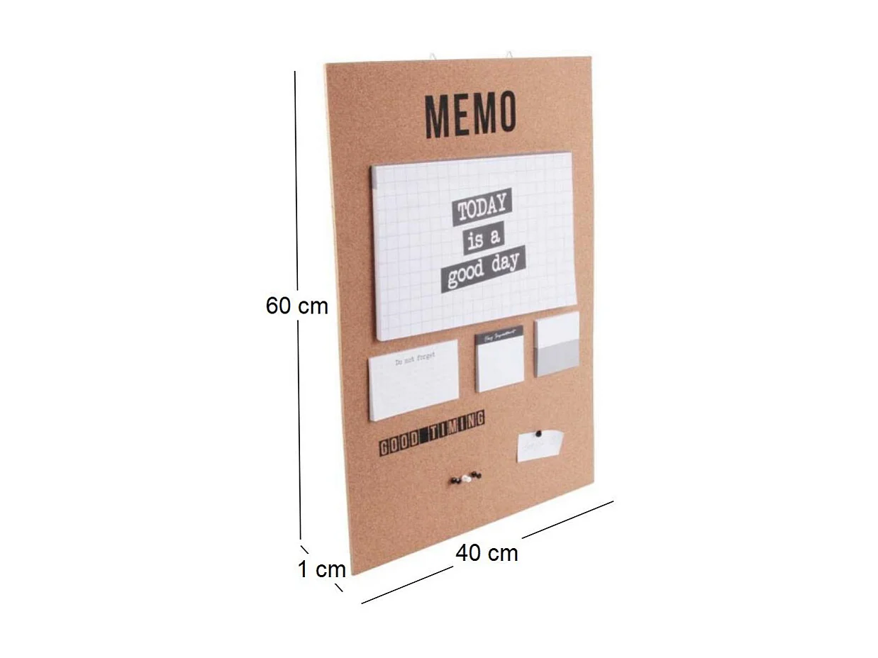 Mémo Calendrier Perpétuel "Working" 60cm Naturel