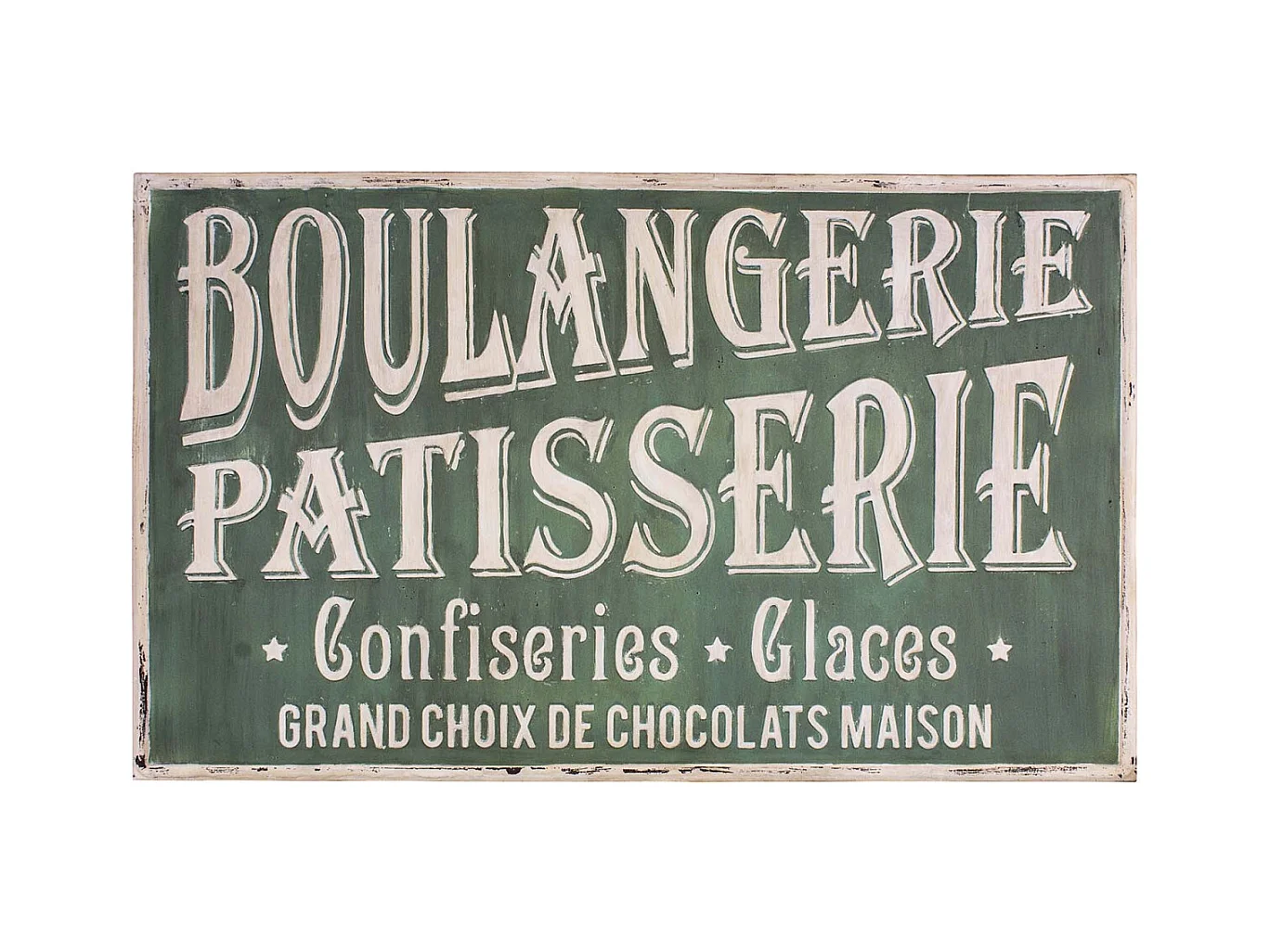 Plaque décorative en fer Commerce 122.5 x 74 cm Boulangerie