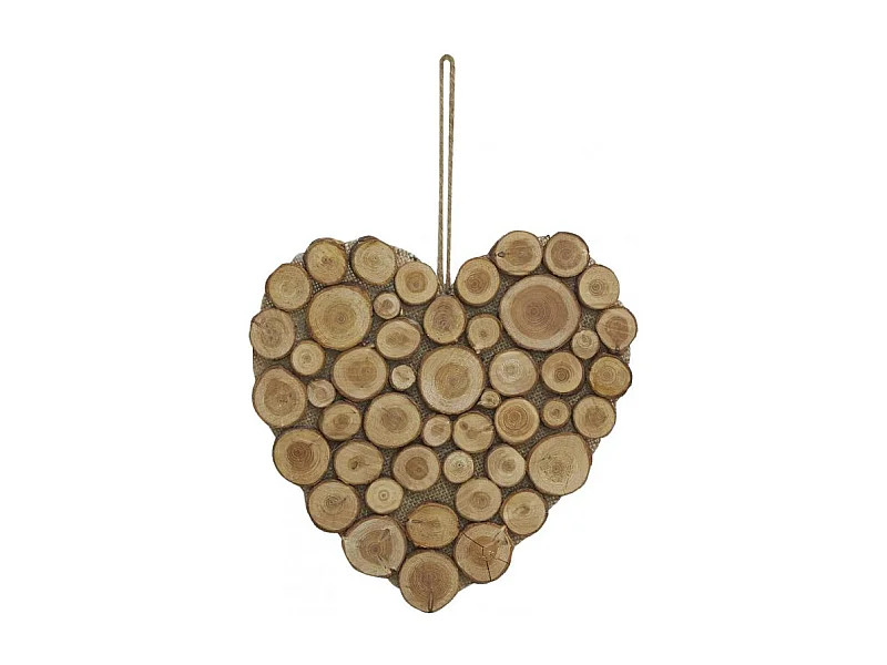 Coeur à suspendre en bois Grand