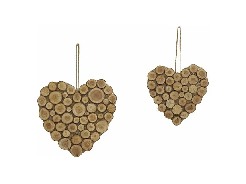 Coeur à suspendre en bois Grand