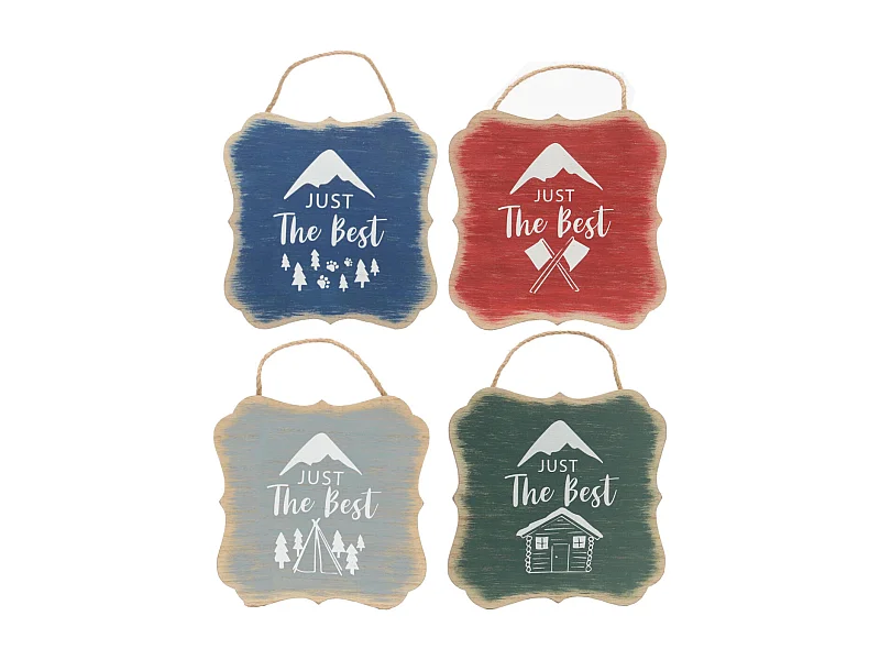 Décorations à suspendre Just the best (Lot de 4)