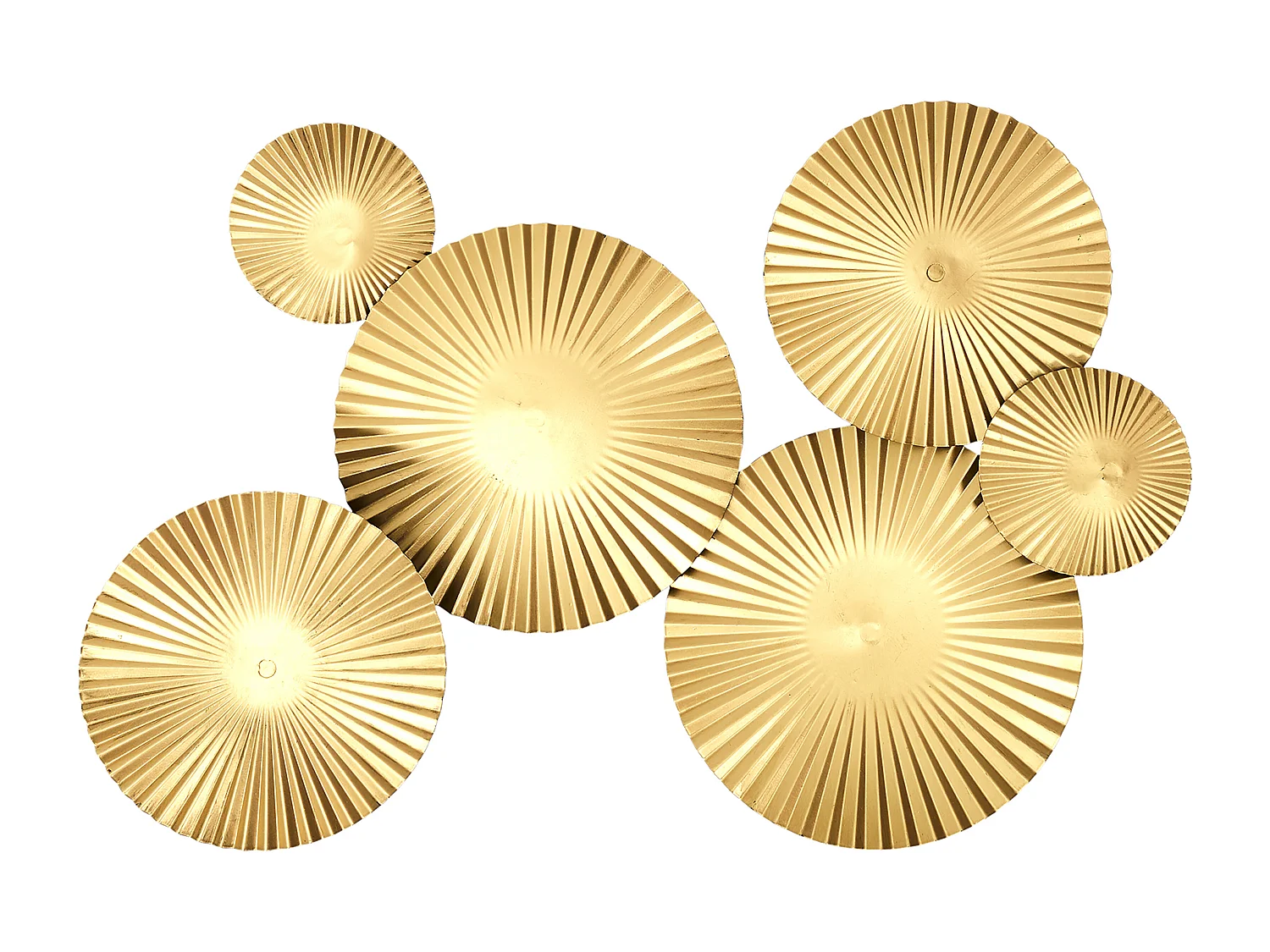 Deco Murale Metal Dore Or