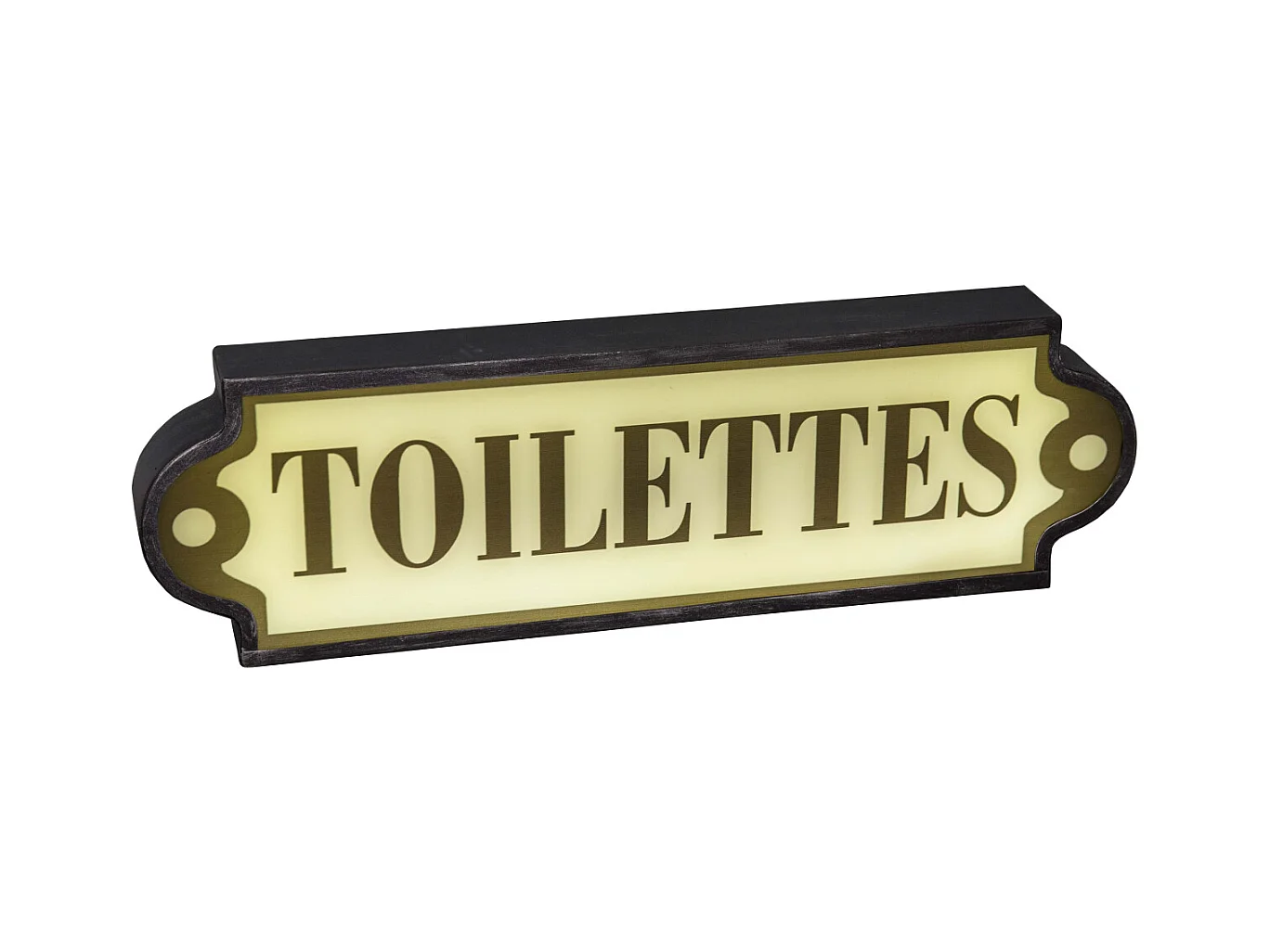 Enseigne lumineuse Toilettes 43 cm