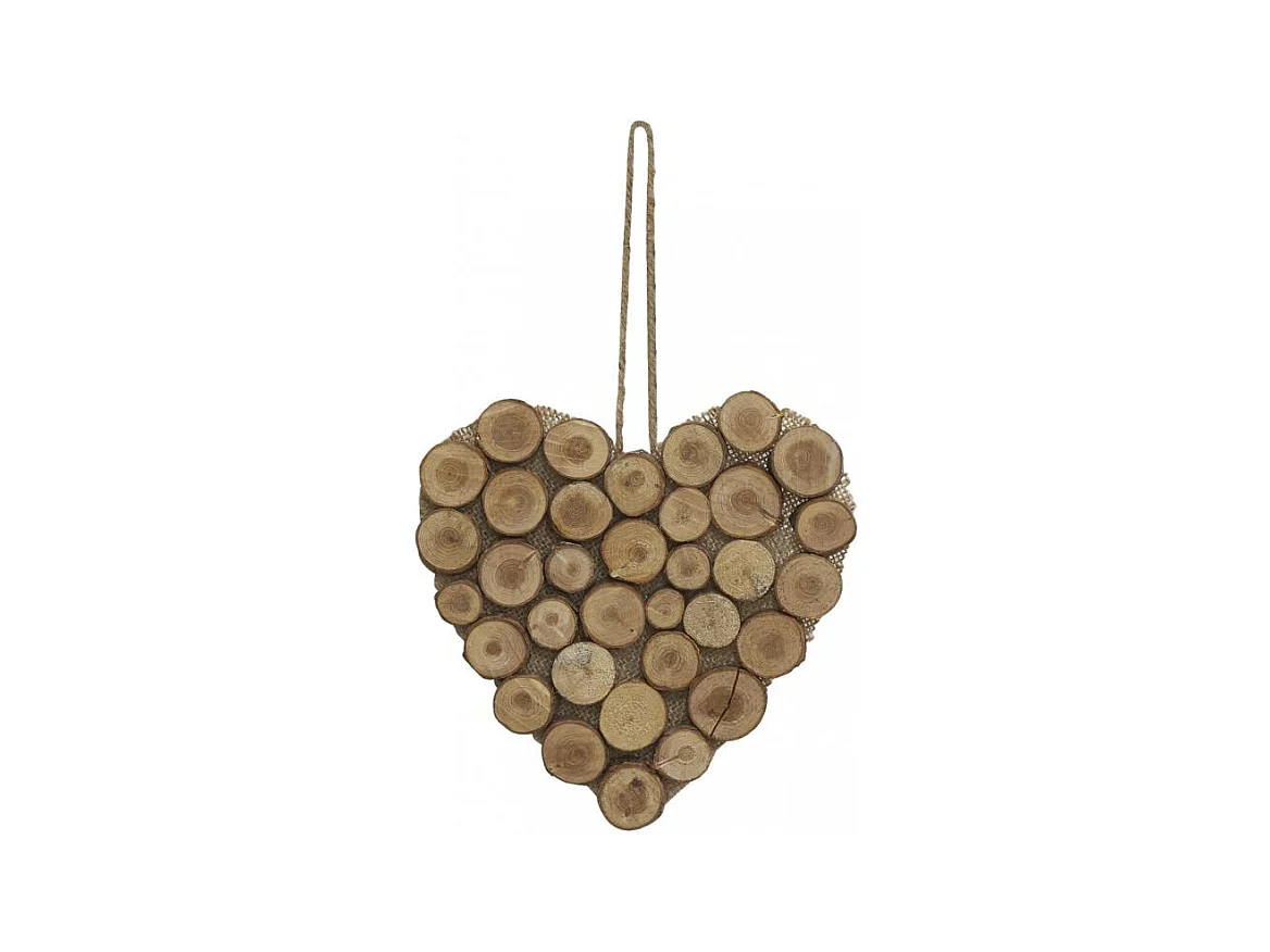 Coeur  à suspendre en bois Petit