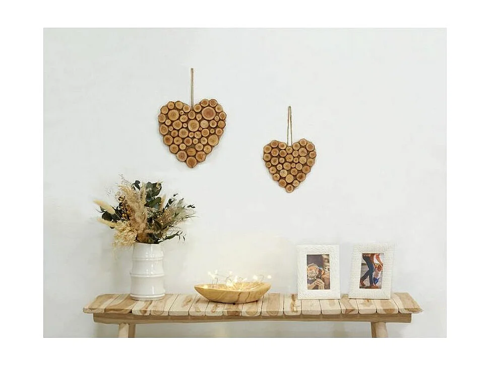 Coeur  à suspendre en bois Petit