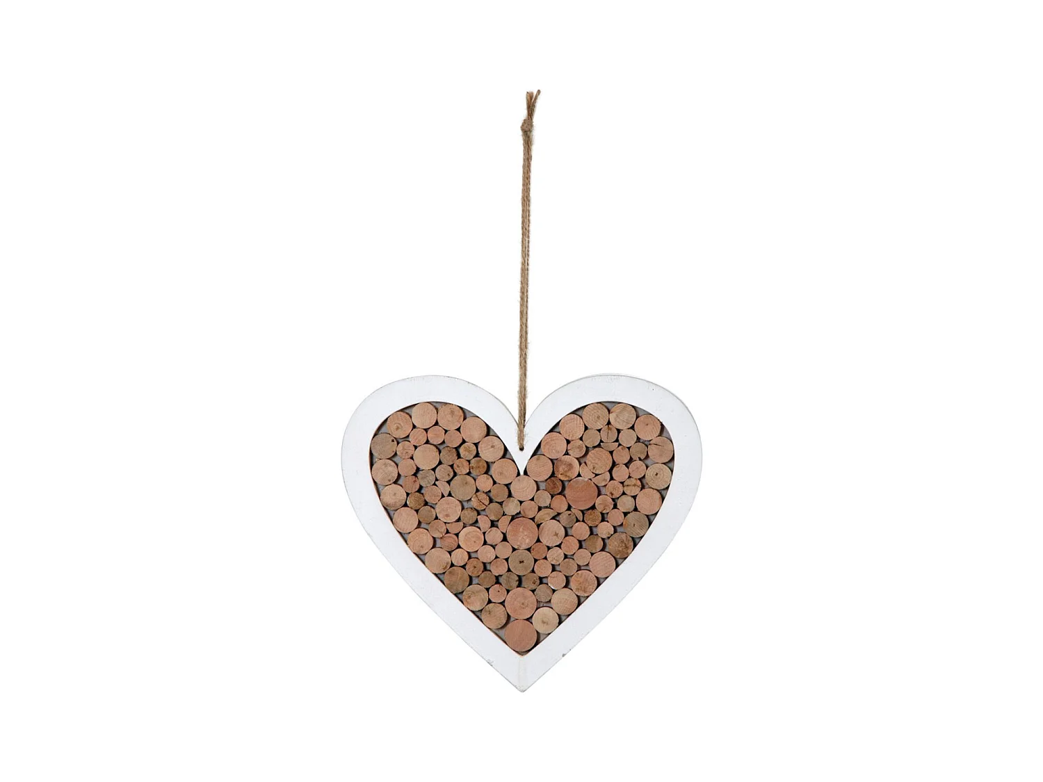Coeur à suspendre en bois